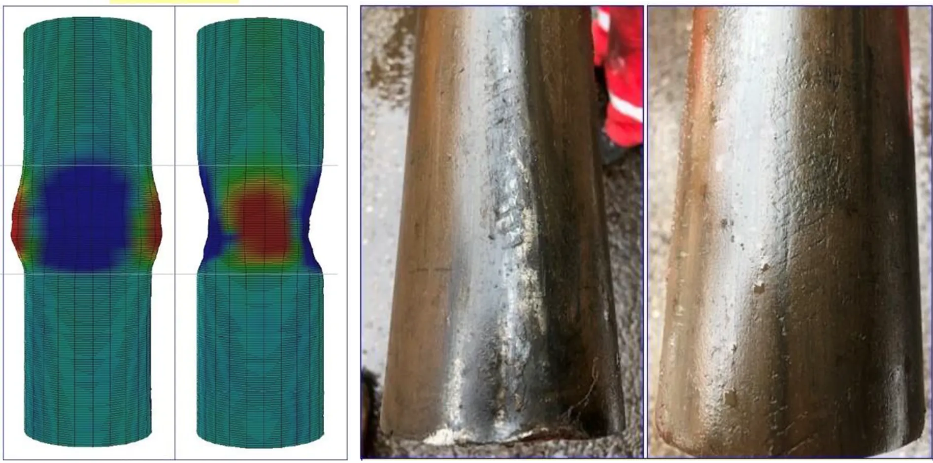 Modeling of tubing deformation and recoverde deformed tubing.